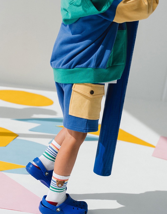 Huxbaby - Back To Kinder Colour Block Pocket Shorts - Babies-Kids