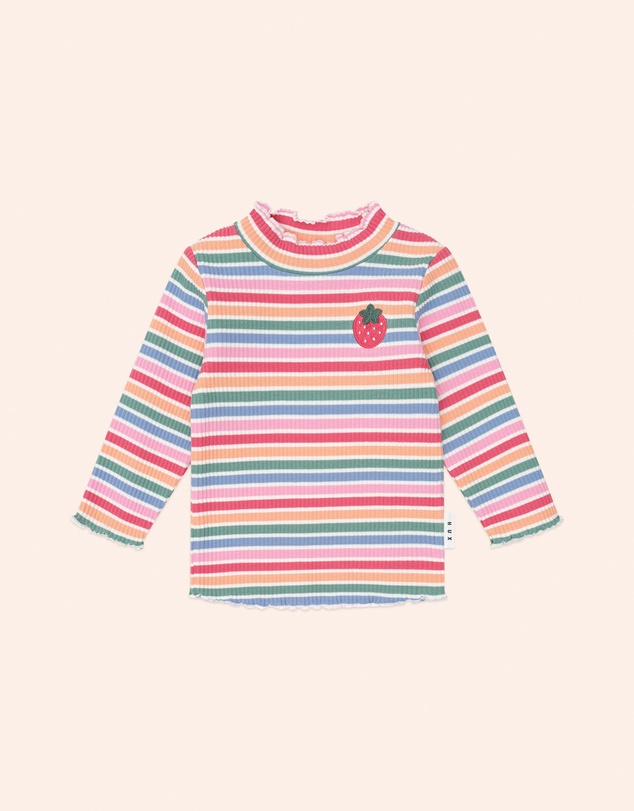 Huxbaby - Tutti Frutti Stripe Rib Skivvy - Babies-Kids