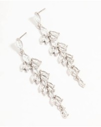 Lovisa - Silver Chandelier Cubic Zirconia Drop Earrings