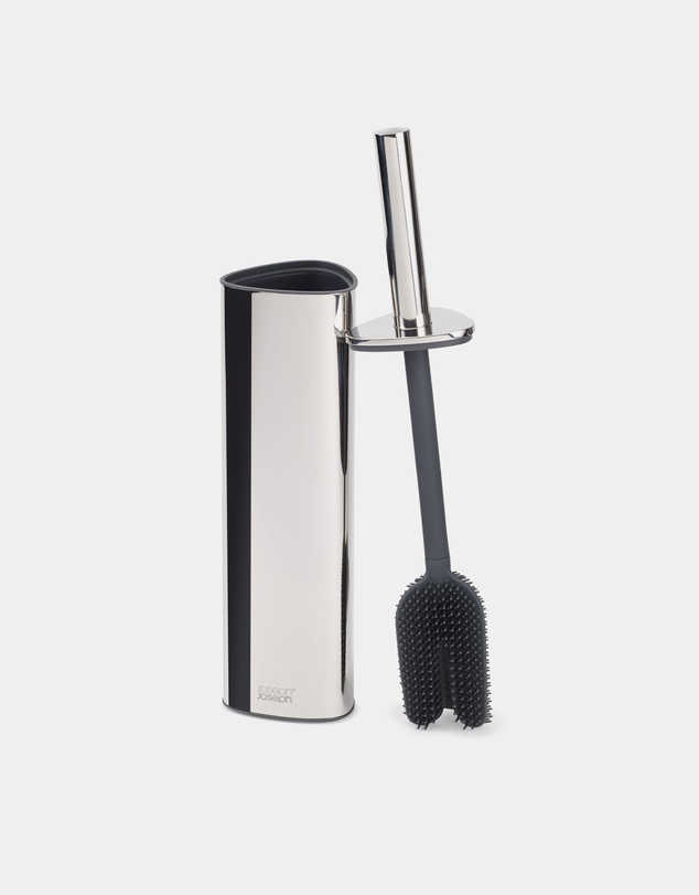 Joseph Joseph - Flex™ 360 Luxe Advanced Toilet Brush with Stainless Steel Finish