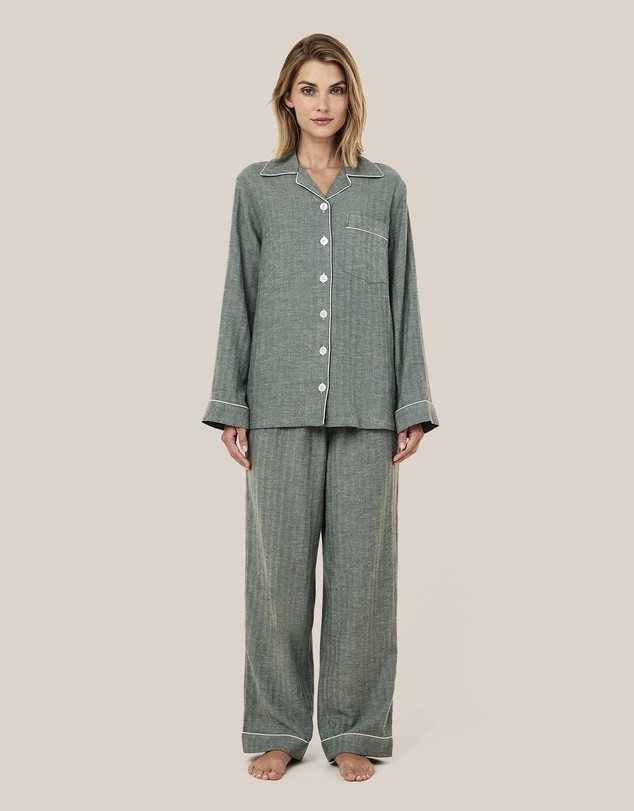 Papinelle - Super Soft Brushed Herringbone PJ