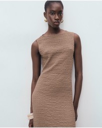 M.N.G - Fitted Textured Dress