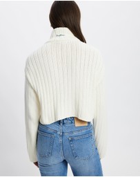 Malbon - Allegra Chunky Golf Knit Zip Up