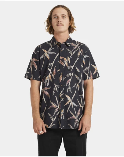 Volcom - Mens Scaler Stone Woven Short Sleeve Shirt