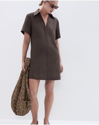 UNISON - Collared Linen Dress