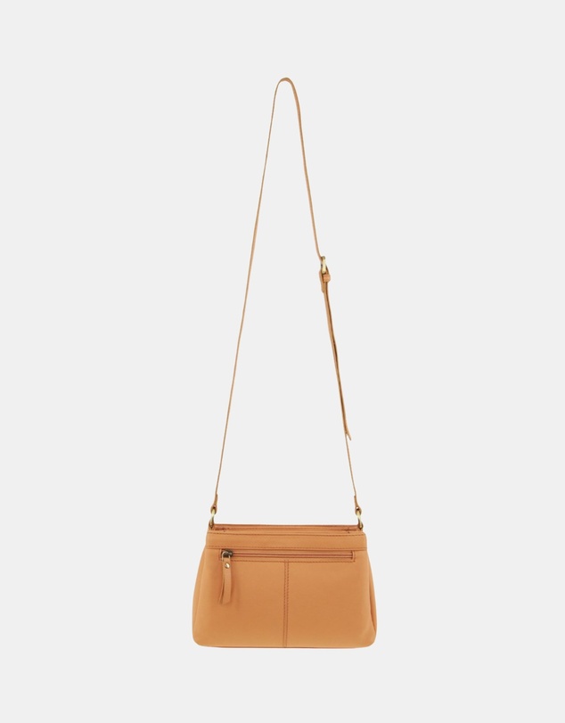 Pierre Cardin - Pierre Cardin Leather Pleated Design Crossbody Bag