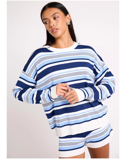 Subtitled - Chiara Stripes Oversized Knit Top