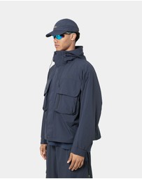 PYRA - CARGO SHELL JACKET- NAVY