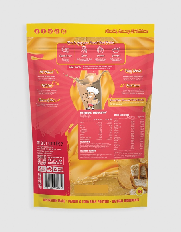 Macro Mike - Peanut Butter Cheezecake Peanut Plant Protein - 1kg
