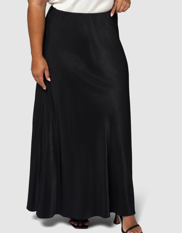 Something 4 Olivia - Luxe Satin Maxi Skirt
