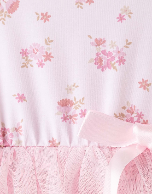 Designer Kidz - Bella Floral S/S Tutu Romper