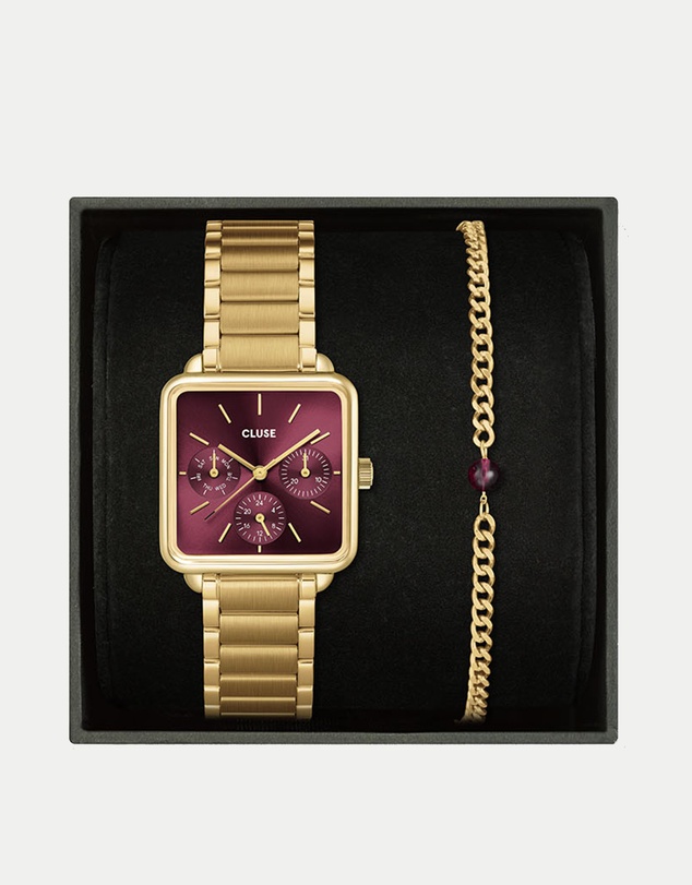 Cluse - La Tetragone Multifunction Watch & Bracelet Gift Set