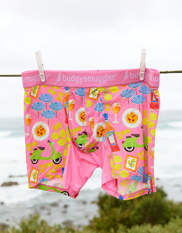 Budgy Smuggler - Men's Underwear Trunks in Pink Amalfi