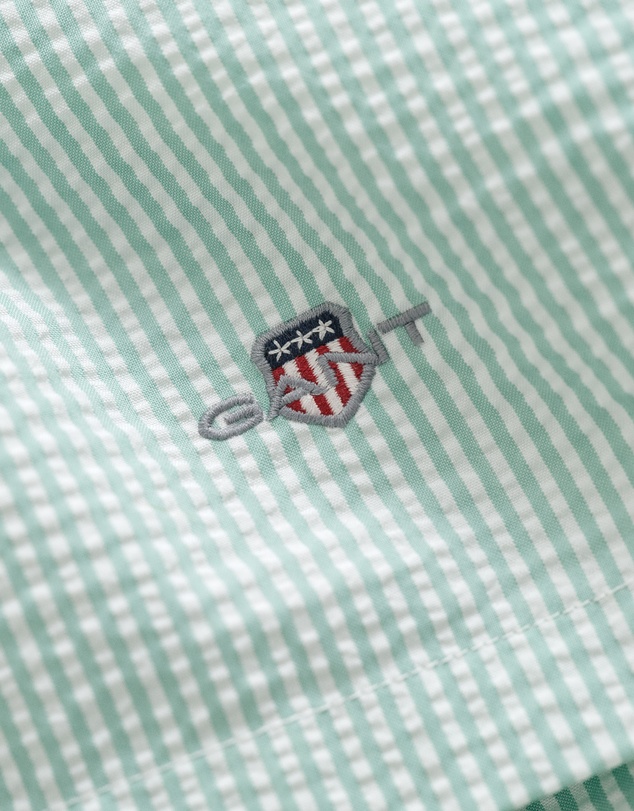 Gant - Striped Seersucker Swim Shorts