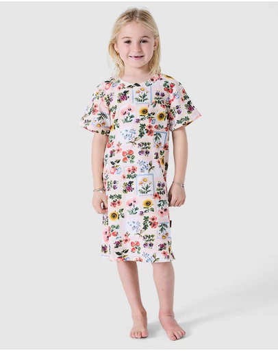 Kip&Co - Sweet Life Organic Cotton Short Sleeve Nightie - Babies-Teens