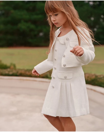 Bardot Junior - Aurelia Boucle Dress - Kids-Teens