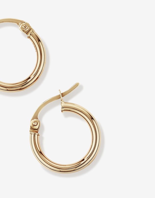 Michael Hill - 14mm Hoop Earrings in 10kt Yellow Gold