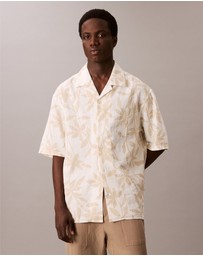 Calvin Klein - Printed Linen Relaxed Shirt