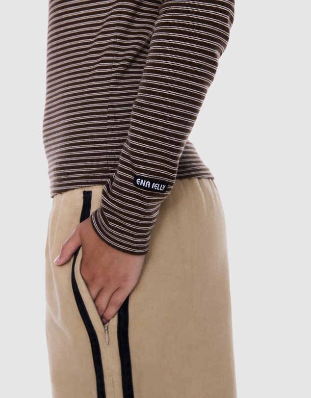 ENA PELLY - Piper Long Sleeve Stripe Top