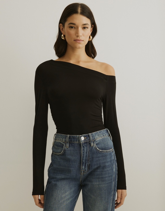 Atmos&Here - Cold Shoulder Bamboo Top