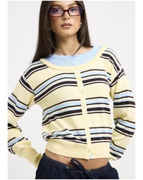 Subtitled - Odessa Double Knit Stripe Cardigan