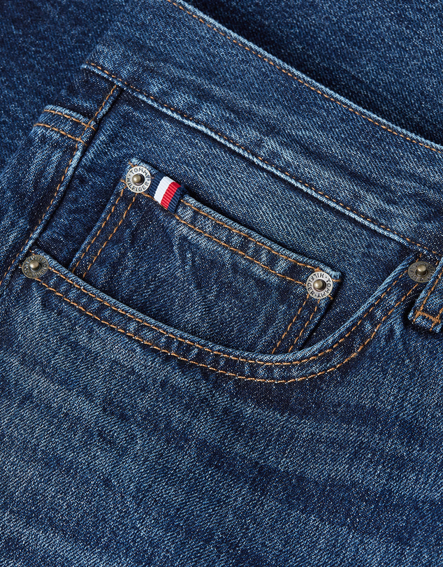 Tommy Hilfiger - Dover Regular Straight Whiskered Denim Shorts