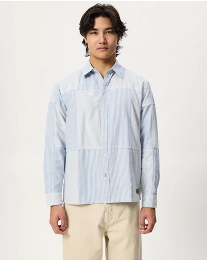 Scotch & Soda - Patchwork Relaxed-Fit Oxford Shirt