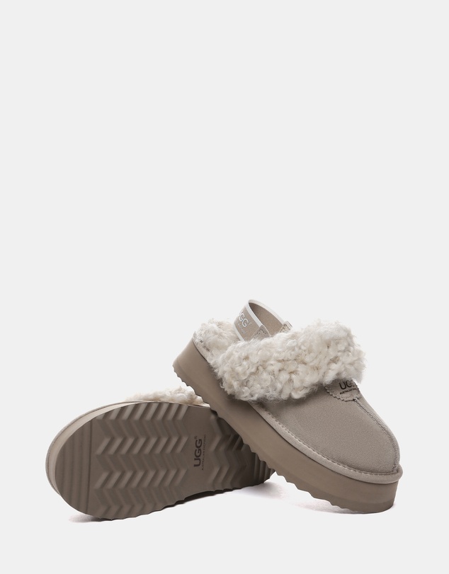 EVERAU - Australian Shepherd Ugg Waffle Curly Platform Cow Suede Upper House Shoes