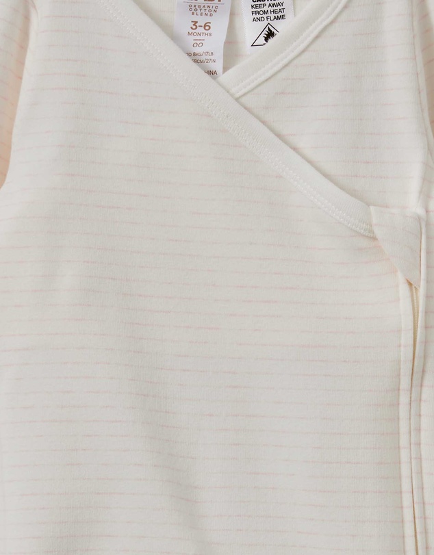 Cotton On Kids - Organic Cross Over Zip Romper