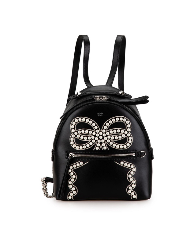 Pre-Loved by Azura Reborn - Pre-Loved Fendi Mini Backpack Pearl Bow