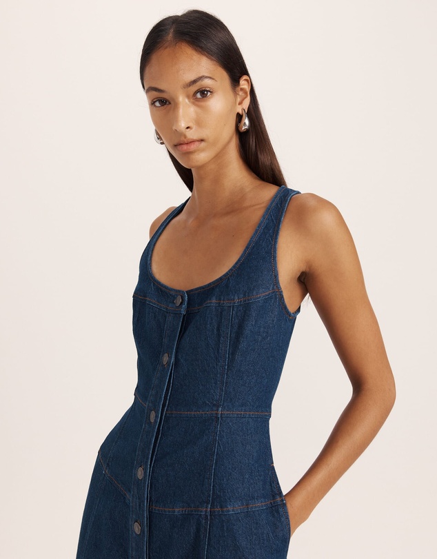 SABA - Cara Denim Midi Dress