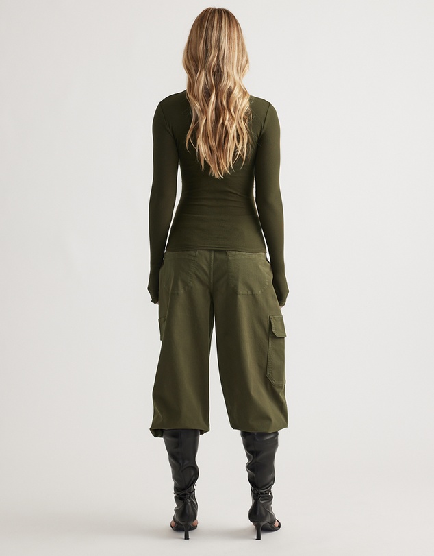 Decjuba - Alicia High Neck Long Sleeve Top