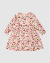 Fleur Harris - 'Toadstool' Paradise Dress in Apricot