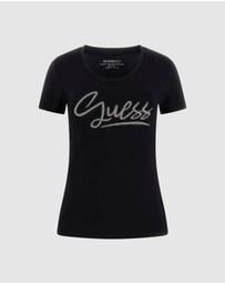 GUESS - Short Sleeve Guess Script T-Shirt