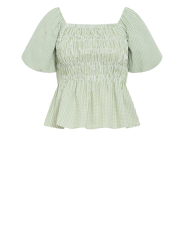 City Chic - Blaire Gingham Top