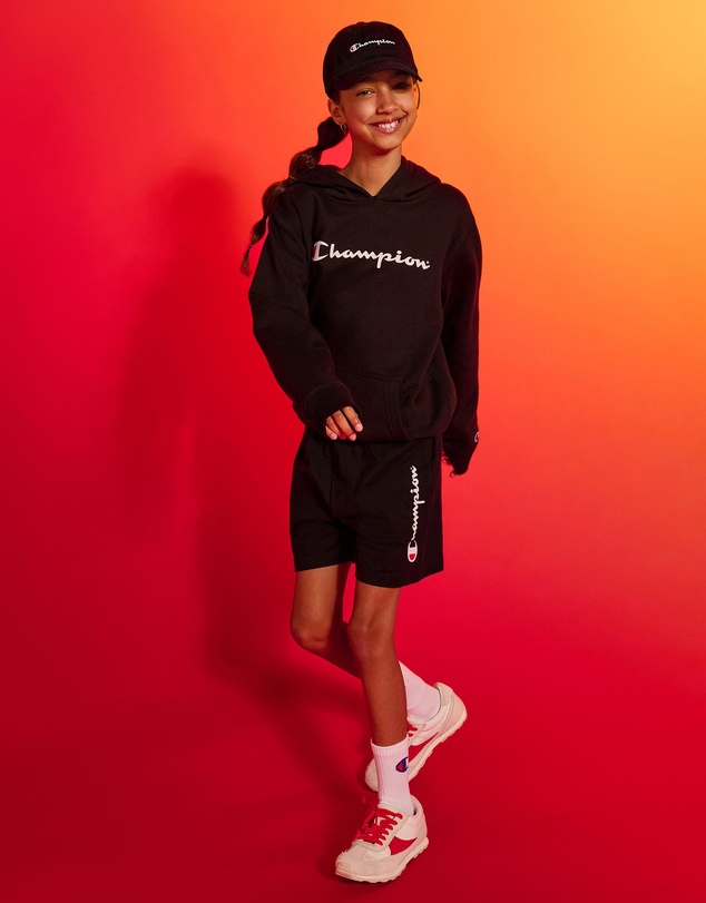 Champion - Jersey Script Shorts - Kids-Teens