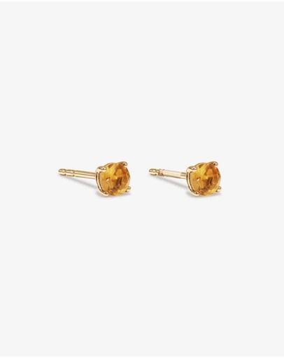 Michael Hill - Citrine Birthstone Studs in 10kt Yellow Gold
