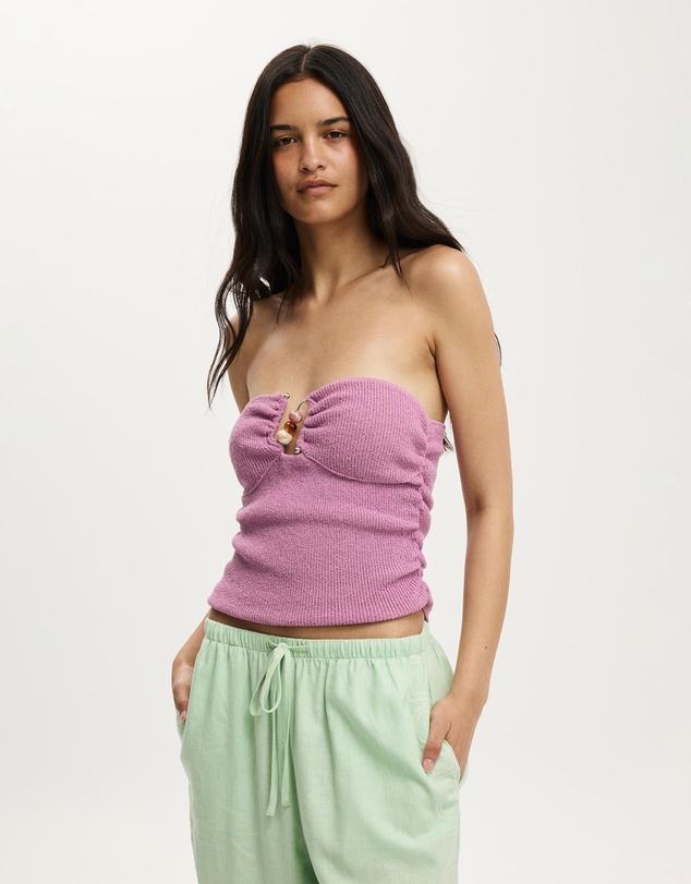 Cotton On - Metal Trim Knit Bandeau