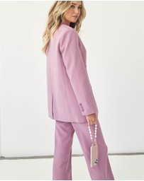 LOUVE COLLECTION - Dusty Pink Phone Case + Daisy Pearl Wristlet