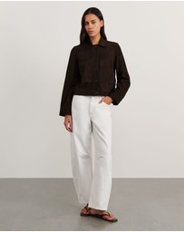 Jag - Ophelia Suede Crop Shacket