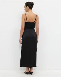 Calli - Union Satin Wrap Dress