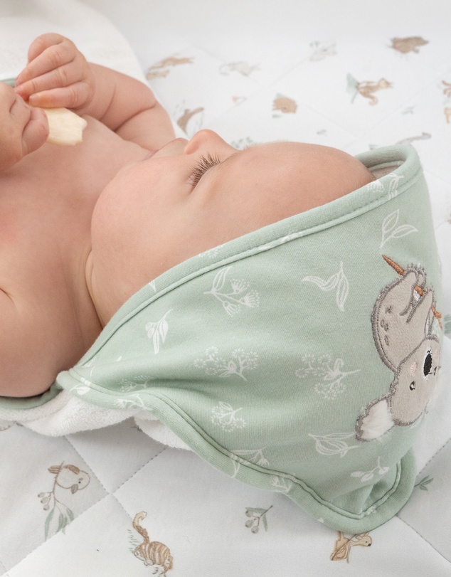 Living Textiles - Organic Hooded Towel - Australiana