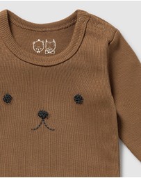 Wilson & Frenchy - Organic Rib Long Sleeved Bodysuit - Babies