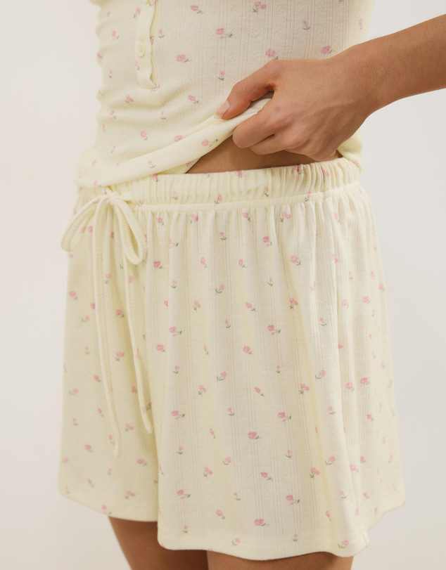 Atmos&Here - Shaina Pointelle Henley Short Sleep Set