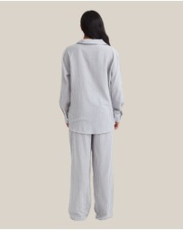 Papinelle - Sabine Seersucker Stripe Boyfriend Shirt