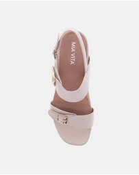 Mia Vita - Tara Heeled Sandal - Beige