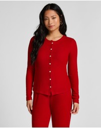 Hunkemoller - Long Sleeve Brushed Rib Jersey Cardigan