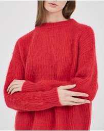 FRIEND of AUDREY - Fluffy Mohair Wool Jumper