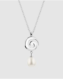 Elli Jewelry - Necklace Spiral Shell Pearl 925 Sterling Silver