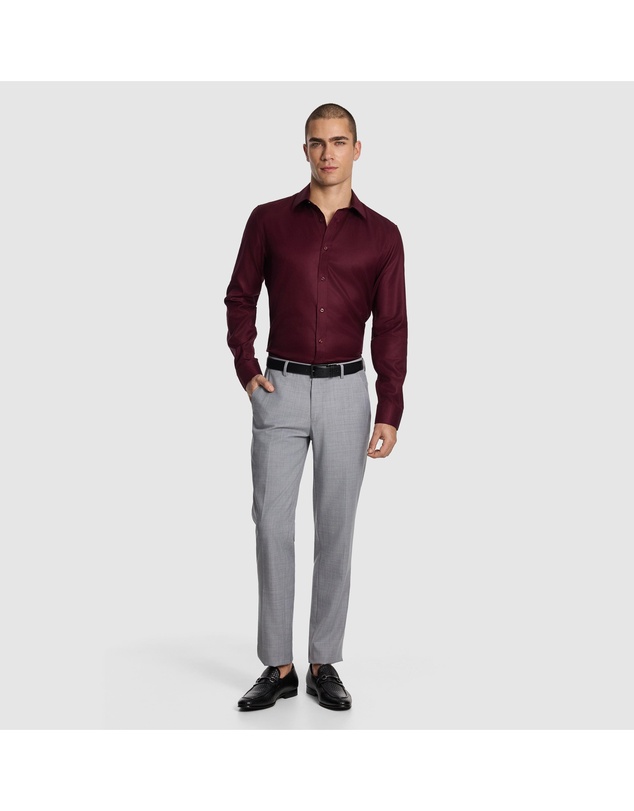 yd. - Maximum Two Ply Cotton Slim Dress Shirt